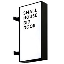 LED간판조명등 led포인트간판 돌출간판제작 LED간판조명 엘이디전광판 LED간판등 led모듈간판 led간판조명 태양광led등 야외 방수 LED 라이트 박스 벽걸이 회사 간판 양면, 매트 블랙(스마트 스위치 라이트), 40x40cm