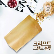 크라프트종이재질 세워지는 스탠딩지퍼백 18X30+5 간식 소분포장 식품소분 선물포장, Z06-크라프트 기본18X30+5_No6