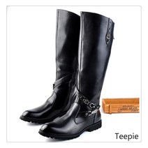 티피/Teepie 남성 빈티지 부츠 라이더 부츠 공연용 가죽 부츠 체인 롱부츠