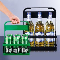 커피캐리어 캠핑 컵 배달 캔 음료수 6구 홀더 트레이, 곰블리샵 1-커피캐리어-그린