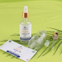 코리아씨밀락 정제 호호바오일 직수입 100% 오일, 호호바오일 리필 용기 50ml 5 개