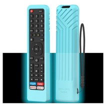 Hisense-TV-리모컨 용 실리콘 리모컨 케이스 EN2BI27H EN2A27 4K LED HD UHD 스마트 TV ERF2K60H 어린이용 커버 미끄럼 방지, 01 Blue-Luminous