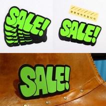 쇼라벨 매장쇼카드 할인POP 문자형 쇼카드 6매, SALE