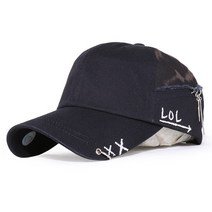 베이직엠 남성 여성 야구모자 볼캡 면 XX LOL 피어싱