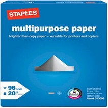 Staples qU-HRAF-E8R9 Copy Paper 1 Reams Cases for HP Xerox Samsung Kodak and Cannon Printer 500