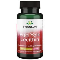 스완슨 난황레시틴 Egg Yolk Lecithin 60캡슐 1병