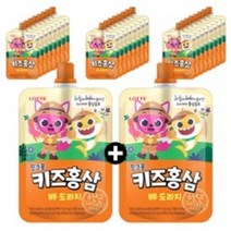 롯데칠성음료 핑크퐁 키즈홍삼 배도라지, 30개, 100ml