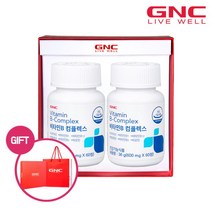 [지앤씨] [GNC] 비타민B 컴플렉스 (60정) 30일분 x2병 세트_30428, 상세 설명 참조, 상세 설명 참조, 상세 설명 참조