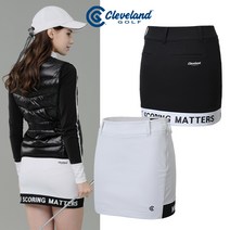 클리브랜드 H라인 나일론스판 레터링포인트 여성 골프 큐롯 (CGKWSK1750)