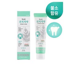 계면활성제 없는 안전한 유아불소치약 1000ppm 엑소덴 건치치약 (120g), 2개