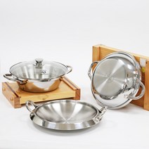 통3중 인덕션 전골냄비 샤브샤브 감자탕 부대찌개 오뎅탕 전골팬 매운탕 수육 곱창 오뎅, 샤브국수전골-26cm