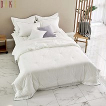 [닥스침구]워싱 퓨어 화이트(4온스) 퀼트이불 퀸