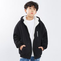 고스트리퍼블릭 아동용 백 오버 프린팅 오버핏 양털 후드집업