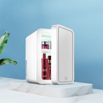 보관함 냉장고 화장품 8L 미니 메이크업 스킨 케어 휴대용 소형 유리 패널 Led 라이트 220V 따뜻한 홈 자동차 사용, 8L Square white_미국