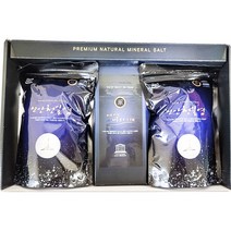 자연바라기 신안천일염 1kg 500gX2팩 소금선물세트, 자연바라기 신안천일염 500gX2팩