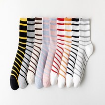 소확품 포인트 라인양말 9종 1세트 링글양말 중목양말 봄양말