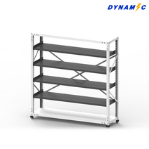 다이나믹 적재대 DLR18-4R 단당하중200KG 국산 선반 앵글 조립 오피스가구 산업용, 밝은회색