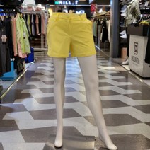 루이까스텔 여성 솔리드 제오비 사선 RWN 레규러핏 반바지 3FTPS504 옐로우 루이 777