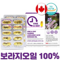 보라지 오일 100% 감마리놀렌산 보라지유 식물성 원료 혈행 건강 불포화지방산 캐나다 감마리놀레산 영양제 캡슐 개별포장 대용량 3개월분, 90캡슐 x 1개
