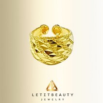 컷팅 3종 순금24k 돌반지 99.9% 3.75g