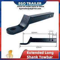 카고트레일러 캠핑 미니 카고트레일러 EgoTrailer 확장 긴 생크 2 인치 dropTowbar 견인 바 볼 마운트 혀, 한개옵션0