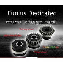 용접가스토치 용접토치 Funius 와이어 피드 1.0 알루미늄 특수 1.6mm 1 개, 7.1.2mm - V Type