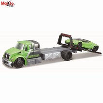 Maisto 1:64 1953 맥 B-61 견인 트럭 1971 시보레 베가 디자인 엘리트 수송 다이 캐스팅 자동차 모델 컬렉션 선물 장난감, Lamborghini
