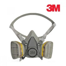 정품 3M 방독 반면마스크 정화통세트 작업마스크 방동면 농약방독면 원자력발전소, 1개
