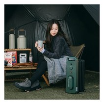 흥신 캠핑라디에이터 오르씨 500W 캠핑난로(그린블랙)가방포함