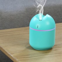 휴대용 공기 가습기 220ML 미니 초음파 자동차 홈 정수기 아로마 음이온 안개 메이커 LED 램프 USB 에센셜, 02 Blue