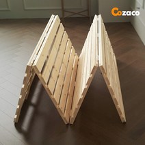 코자코 4단 접이식 원목 침대 깔판 저상형 패밀리 프레임, 킹(K) - [4F6]