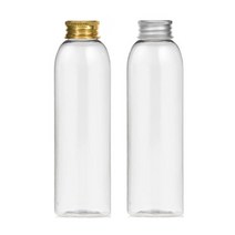 알루미늄캡 120ml 150ml 200ml 250ml 300ml 500ml 어메니티 공병, 1개, 150ml투명용기 실버캡