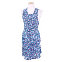 necco 진달래 주름 앞치마, 블루, 1개