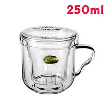 투명 250ml 잔 커피 사무실 강화 유리 머그 컵 필터 1204EA, 본상품선택, 본상품선택