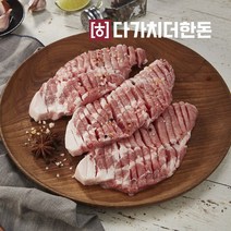 다가치더한돈 국내산 1등급이상 목심 숯불구이용 / 돼지고기, 1팩, 목심_숯불_500g