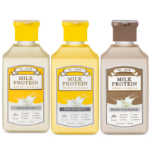 바이아우어 밀크프로틴 샴푸 + 트리트먼트 + 바디워시 스위트바닐라 700ml, 1세트
