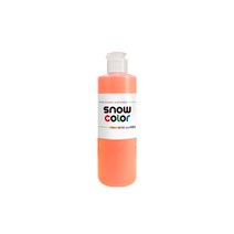 스노우물감 250ml 낱색 스노우키즈 유아 아기 놀이 핑거 형광 페인팅 블랙라이트 촉감놀이 물감놀이 형광놀이 미술놀이, 오렌지, 1개
