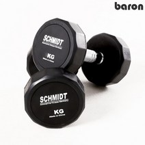 바론라이프 슈미트 6각 12각 고무 아령 덤벨 홈짐 홈트 3kg~20kg, 12각아령, 6Kg