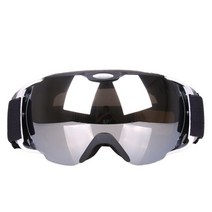 스키 스노우 보드 고글 안경 이중 렌즈 UV400 김서림 방지 남성 여성 마스크 또는, 은의