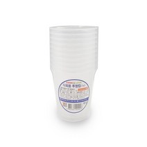 다회용 투명컵 (7oz/10p)/ pp컵 캠핑용컵 파티컵 투명컵 플라스틱컵, 1개