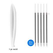 레진아트 재료 키링 키트 투명 펜 실리콘 몰드 세트 DIY 볼펜 에폭시 수지 쥬얼리 캐스팅, Bu5 Type 1