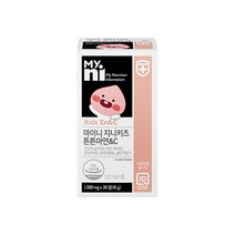 마이니 지니키즈 튼튼아연 비타민c 돌 아기 아연 초등학생 주니어 성장기 어린이 영양제 유아 키즈 비타민 영국산비타민c 독일산아연 딸기맛 30정, 1