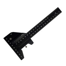 목공 도구 t 눈금자 슬라이딩 게이지 알루미늄 합금 스크라이브 눈금자 깊이 게이지 t-스퀘어 스크라이빙 측정 도구 마킹 게이지, 0-210mm