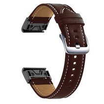 Easyfit 가죽 밴드 Garmin Fenix 7 7X 6 6X Pro 5X 5 3 hr 945 COROS VERTIX 2 팔찌 손목 스트랩 스마트 액세서리, [10] For Fenix 5 5Plus, [07] darkbrown si
