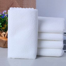 30*70cm 레이스 화이트 수건 목욕 센터 타월 호텔 페디큐어 이발소 머리 랩 일회용 화이트 타월, 한 팩 G712