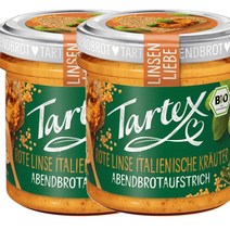 타르텍스 Tartex Red lentil spread 독일 레드 렌틸 이탈리안 허브 스프레드 140g, 2팩