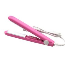 볼륨고데기 전문가 헤어 스타일러 미용실 휴대 솜털 작은 파도 골판지 미니 매직 핑크 세라믹 스트레이트 골판지 컬, 분홍색, 영국