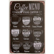 이자카야 라멘 틴메탈 벽 사인 커피 애호가 바 메뉴 레시피 포함 재미있는 장식 터 홈 바 방 차고