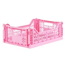 아이카사 폴딩박스 M baby pink 베이비핑크 수납박스 수납바구니 수납함 정리함