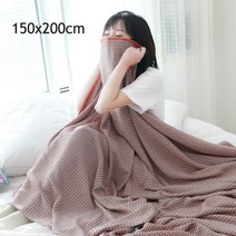 봄 여름 간절기 차렵 호텔 냉장고 이불 일본 면 와플 소파 침대 타월 퀼트 여성 랩 담요 낮잠 담요 담요 94